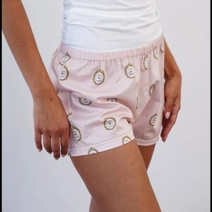Women's Pink Press For Champagne Sleep Shorts